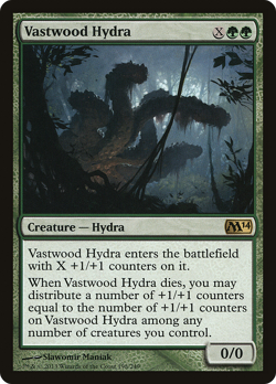 Vastwood Hydra #198 (MP) Magic 2014 M14 Magic MTG - Image 1