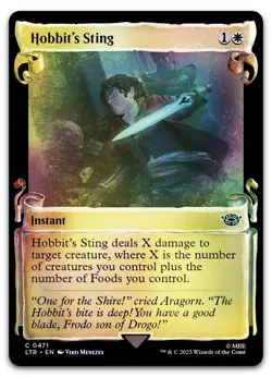 Hobbit's Sting (Showcase Scrolls) #471 (Foil) NM Lord of the Rings LTR Magic MTG - Image 1