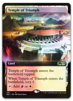 Temple of Triumph (Extended Art) #391 (Foil) (NM) Core Set 2021 M21 Magic MTG - Image 1