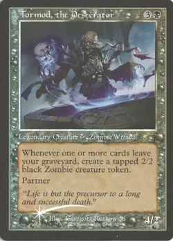 MTG Tormod, the Desecrator (Retro Frame) (855) Foil Secret Lair Bonus Zombies NM - Image 1