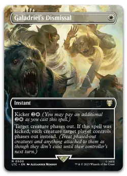 Galadriel's Dismissal (Borderless) #500 (NM) Lord of the Rings LTC Magic MTG - Image 1