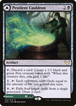 Pestilent Cauldron // Restorative Burst (REGULAR) x1 - MTG STX #154 - Image 1