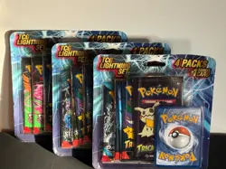 POKEMON LOT OF 3- 4 PACK Lightning Sets - Scarlet & Violet + 1 BONUS CARD - Image 1