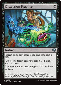 Dissection Practice (FOIL) x1 - MTG Secrets of Strixhaven SOS #79 - Image 1