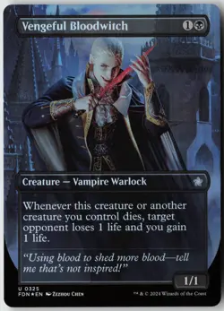 Vengeful Bloodwitch (325) - Foil - Foundations (FDN) - NM - Image 1