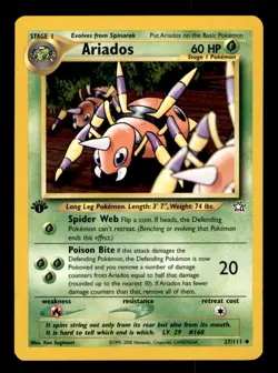 Ariados 27/111 Uncommon Neo Genesis Pokemon 1st Edition Near Mint - Image 1