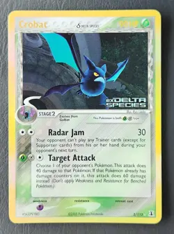 Pokemon - Crobat Reverse Holo - Delta Species 2/113 MP - Image 1