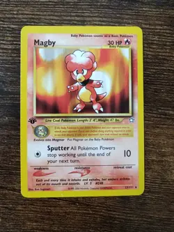 Pokemon Neo Genesis 1st Edition Magby 23/111 Non Holo - Image 1