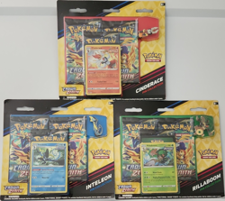 Pokemon TCG Crown Zenith Pin Collection Cinderace Inteleon Rillaboom - Image 1