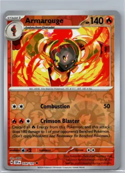 Armarouge 034/191 Uncommon Surging Sparks Pokemon Reverse Holo Near Mint - Image 1