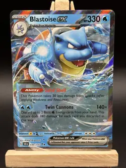 Blastoise ex 30/142 Double Rare Stellar Crown Pokemon NM - Image 2