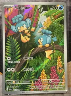 Pokemon TCG Panpour 101/086 Illustration Rare IR - Black Bolt NM - Image 1