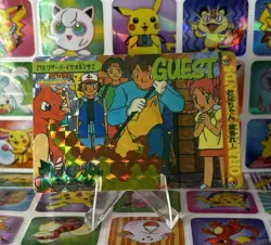 Pokemon Pikachu Holo Prism Vintage Pocket Monsters Vending Sticker 1998 Bandai - Image 1