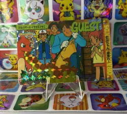 Pokemon Pikachu Holo Prism Vintage Pocket Monsters Vending Sticker 1998 Bandai - Image 4