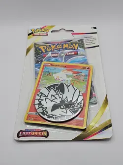 Pokemon TCG Lost Origin – Scorbunny Promo Blister Pack – Sealed – Includes Coin- - Image 2