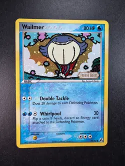 2006 POKEMON WAILMER EX LEGEND MAKER REVERSE FOIL 69/92 STAMPED - Image 1