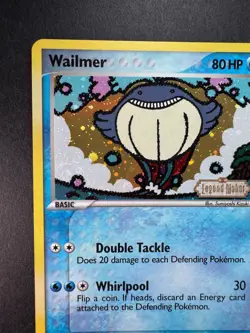 2006 POKEMON WAILMER EX LEGEND MAKER REVERSE FOIL 69/92 STAMPED - Image 2