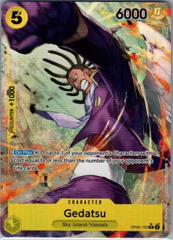 Gedatsu (Alternate Art) OP05-102 English Awakening of New Era - One Piece - NM - Image 1