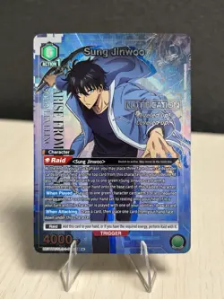 Sung Jinwoo 048 (SR*) (1 Star Alt) - SOLO LEVELING Union Arena English - Image 1