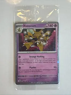 Alakazam Holo Pokemon TCG Card 082/167 Twilight Masquerade Promo, Sealed - Image 1