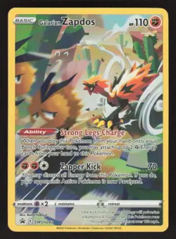 2023 SWSH SWORD & SHIELD PROMO CARDS GALARIAN ZAPDOS SWSH283 MINT PROMO POKEMON - Image 1