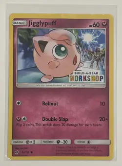 JIGGLYPUFF EXCLUSIVE BUILD A BEAR POKEMON TRADING CARD GAME TCG - Image 1