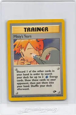 Misty's Tears 118/132 - Gym Challenge - Uncommon - VINTAGE POKEMON CARD - LP/P - Image 1