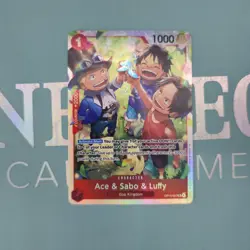 OP13-007 Ace Sabo Luffy English Super Rare One Piece Card - Image 1