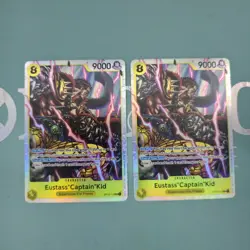X2 OP10-112 Eustass Captain Kid English Super Rare One Piece Cards - Image 1