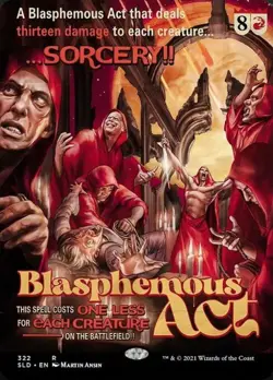 MTG English Blasphemous Act (322) NM Foil Secret Lair - Image 1