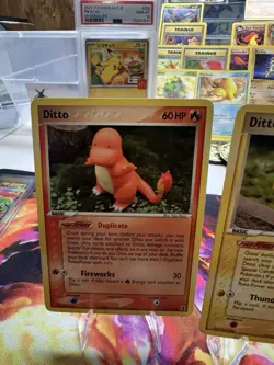 Ditto delta Species PIka Charmander Mr. Mime (3 Card Lot) Heavy Play! - Image 4