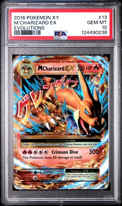 MCharizard EX - 13/108 - Ultra Rare - Evolutions - Pokemon Card - PSA 10 - Image 1