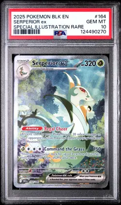 Serperior ex - 164/086 - SIR - Black Bolt - Pokemon Card - PSA 10 - Image 1