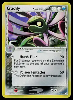 Pokemon Card - Cradily Holon Phantoms 2/110 Holo Rare - Image 1