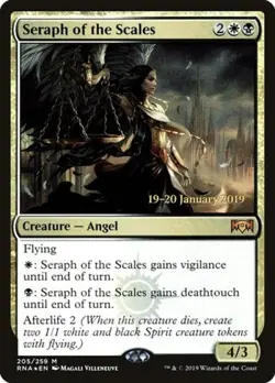 MTG English Seraph of the Scales NM Foil Promos: Prerelease Cards - Image 1