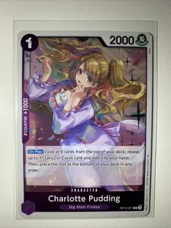 Charlotte Pudding * OP12-071 * One Piece Card Game * Rare * English * NM - Image 1