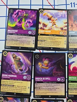 Disney Lorcana Card Lot Of 16 Super Rare - Image 5