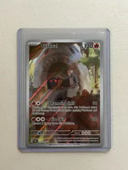 Torkoal 172/167 Twilight Masquerade Illustration Rare Pokemon Card TCG PF - Image 1