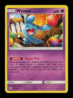 Wynaut 77/236 Uncommon Unified Minds Pokemon Cards - Image 1