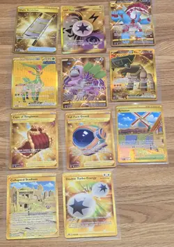 Pokemon TCG Gold Card Lot of 11 NM - Image 1
