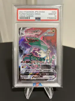 Rayquaza Vmax PSA 10 CSR FA 252/184 s8b Vmax Climax Card Pokemon Japanese - Image 1