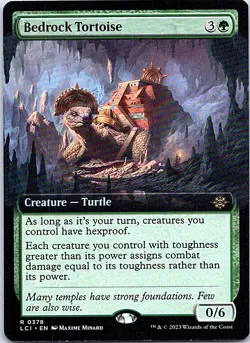 Bedrock Tortoise (Extended Art) R The Lost Caverns of Ixalan 378 NM - Image 1