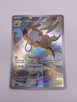 Raichu SV02: Paldea Evolved 211/193 Holo Illustration Rare Pokemon Card - Image 1