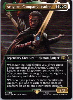 Aragorn, Company Leader (Borderless) R Universes Beyond: The Lord of the Rings: - Image 1