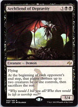 Archfiend of Depravity R Fate Reforged 62 NM - Image 1