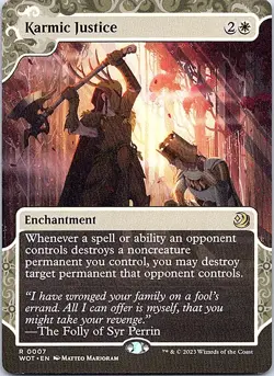 Karmic Justice R WOT Wilds of Eldraine: Enchanting Tales 7 NM - Image 1