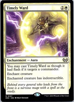 Timely Ward R CMR Commander: Duskmourn: House of Horror 107 NM - Image 1