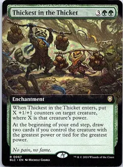 Thickest in the Thicket (Extended Art) R SHM Commander: Bloomburrow 67 NM - Image 1