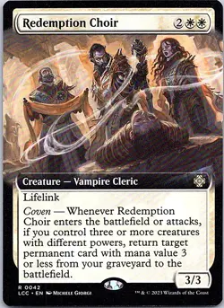 Redemption Choir (Extended Art) R Commander: The Lost Caverns of Ixalan 42 NM - Image 1