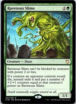 Ravenous Slime R C18 Commander 2018 34 Creature — Ooze - Image 1